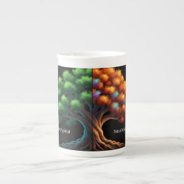 Neurotypical vs. Neurodiverse Porselein Kop