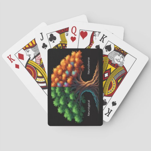 Neurotypisch vs. Neurodivers Pokerkaarten (Achterkant)