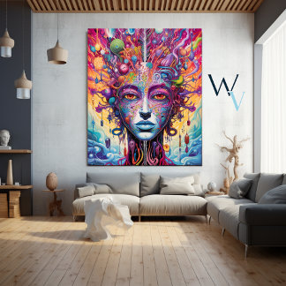 Neurowetenschap Psychedelische Kunst Poster