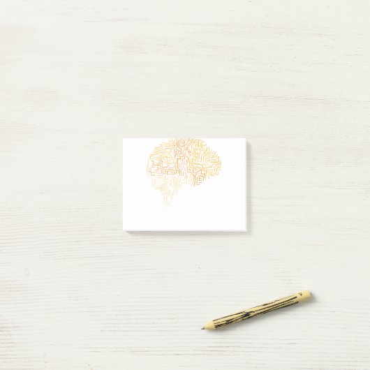 Neurowetenschap Superhuman Brain Gift Post-it® Notes (Op bureau)