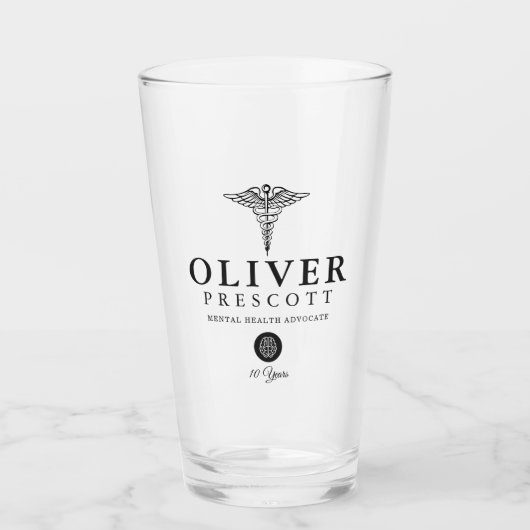 Neurowetenschapper Professional Afstuderen Retirem Glas (Voorkant)