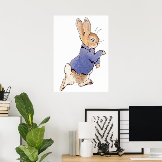 Neursery personages Peter Rabbit beatrix potter in Poster (Thuiskantoor)