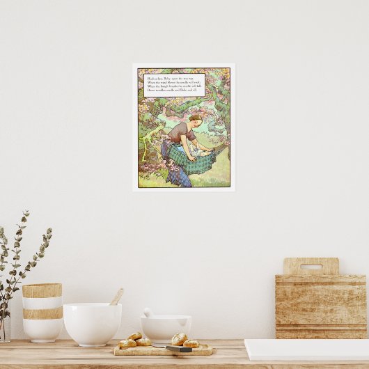 Neursery Print- Hush-a bye, Baby Poster (Keuken)
