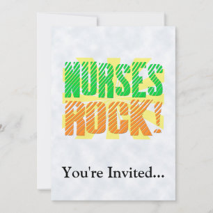 Neurses Rock, Oranje en Green Fun Kaart