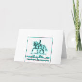 Neus naar neus groot hart feestdagen kaart (Achterkant)