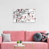 neusbomen met ornamenten tekening canvas afdruk (Insitu (Woonkamer))