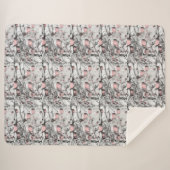  neusbomen met ornamenten tekening sherpa deken (Voorkant (horizontaal))