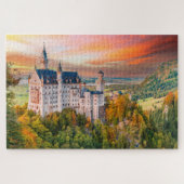 Neuschwainstein sunset in Germany, Beieren puzzle Legpuzzel (Horizontaal)