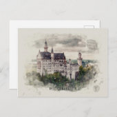 Neuschwanstein Briefkaart (Voorkant / Achterkant)