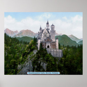 Neuschwanstein Castle, Beieren, Duitsland Poster