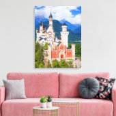 Neuschwanstein Castle Duitsland Canvas Afdruk (Insitu (Woonkamer))