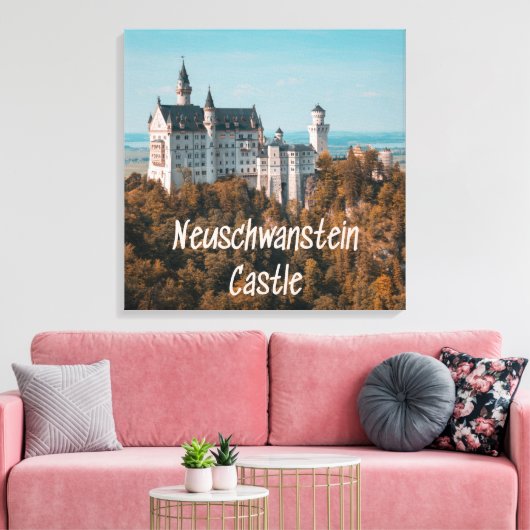 Neuschwanstein Castle Duitsland Canvas Afdruk (Insitu (Woonkamer))