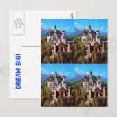 neuschwanstein castle - duitsland DREAM BIG! Briefkaart (Voorkant / Achterkant)