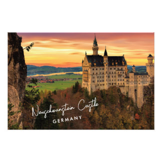 Neuschwanstein Castle Duitsland Foto Afdruk