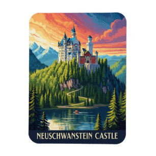 Neuschwanstein Castle Duitsland Reizen Magneet