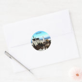 NEUSCHWANSTEIN CASTLE, DUITSLAND RONDE STICKER (Envelop)