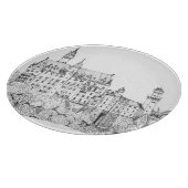 Neuschwanstein Castle Germany Fine Line Art Snijplank (Hoek)