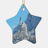 Neuschwanstein Castle in Winter Keramisch Ornament (Links)