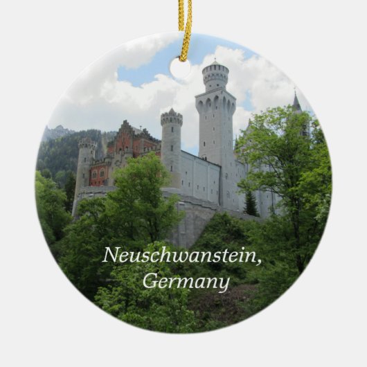 Neuschwanstein Castle Keramisch Ornament (Voorkant)