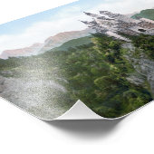 Neuschwanstein Castle Lithograaf Foto Afdruk (Hoek)