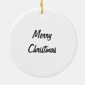 Neuschwanstein Castle met kerstversiering Keramisch Ornament (Achterkant)