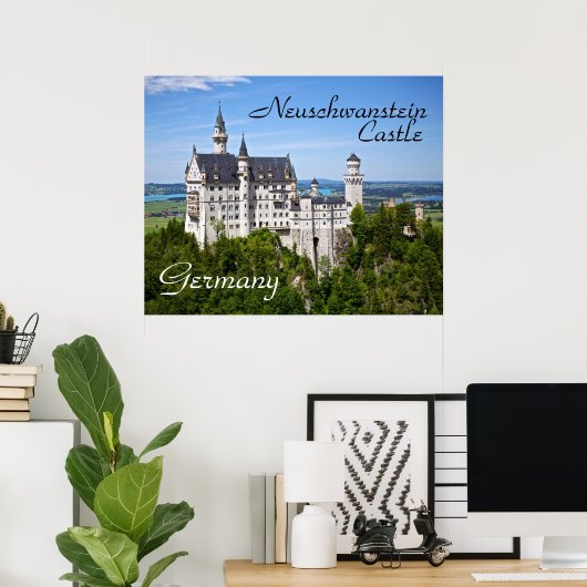 Neuschwanstein Castle Poster (Thuiskantoor)