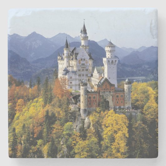 Neuschwanstein is een van de drie stenen onderzetter (Voorkant)