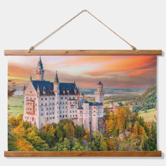 Neuschwanstein kasteel hangend wandkleed (Voorkant)