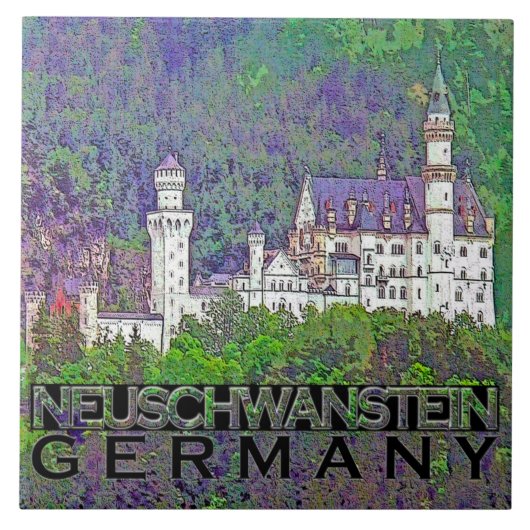 Neuschwanstein Tegeltje (Voorkant)