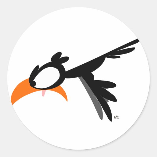 Neusduiken lil' birdie :) sticker (Voorkant)