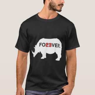 Neushoorn 23 Fo23Ver Nummer 23 Voor altijd 23 Lege T-shirt