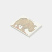  neushoorn Durer's Rhinoceros Antiek Post-it® Notes (Schuin)