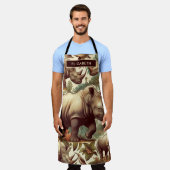  neushoorn naadloos schort (Gedragen)