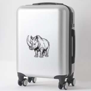 neushoorn of rhino sticker