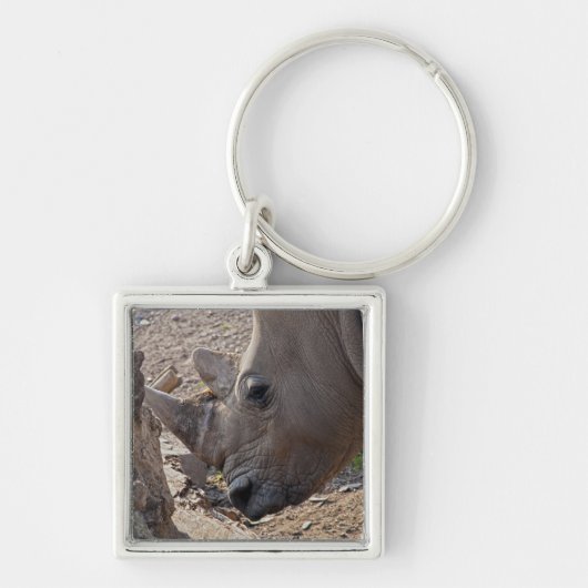Neushoorn Sleutelhanger (Voorkant)