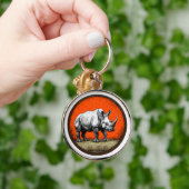 Neushoorn Sleutelhanger (Hand)