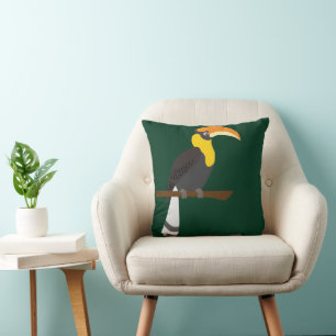 Neushoornvogel Kussen