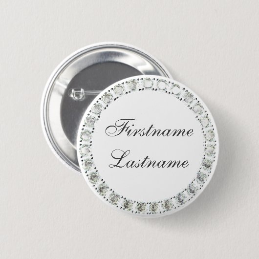 neushoornwit ronde button 5,7 cm (Voorkant /achterkant)