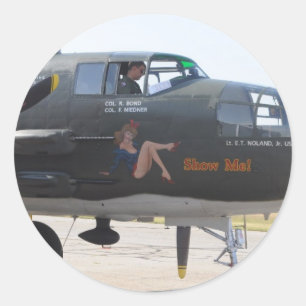 Neuskunst 'show me' ronde sticker