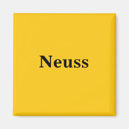 Neuss  Magnet Schild Gold Gleb Magneet