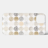 Neutraal Abstract cirkelpatroon Case-Mate iPhone Case (Achterkant (horizontaal))