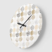 Neutraal Abstract cirkelpatroon Grote Klok (Hoek)