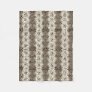 Neutraal Abstract Patroon Dekbed Fleece Deken
