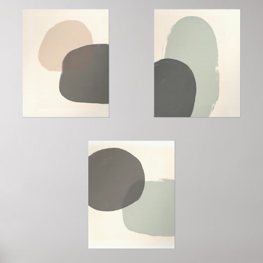Neutraal Abstract – Zen – Wall Art Set – Minimal (Voorkant)