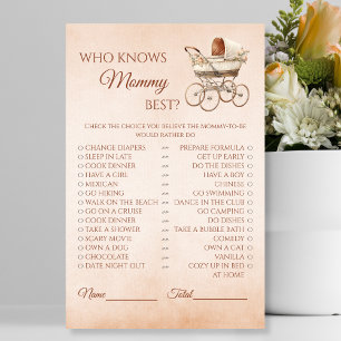 Neutraal  Baby shower die mama het beste kent Flyer