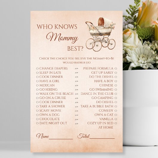 Neutraal  Baby shower die mama het beste kent Flyer