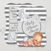 Neutraal Baby shower Kaart (Voorkant / Achterkant)
