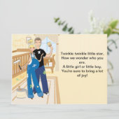 Neutraal Baby shower Uitnodiging (Staand voorkant)