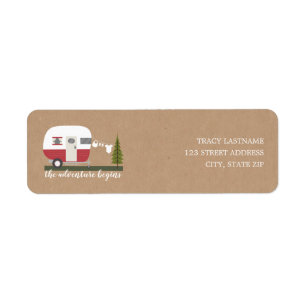 Neutraal Baby shower van de Camper Trailer van de Etiket