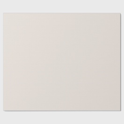 Neutraal Beige Brown Gingham inpakpapier (Vlak)